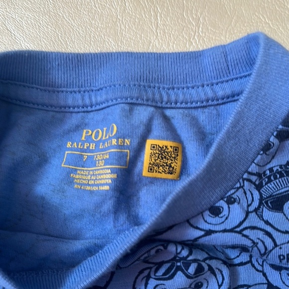 Polo by Ralph Lauren Kids Blue Graphic T-Shirt - Picture 4 of 6